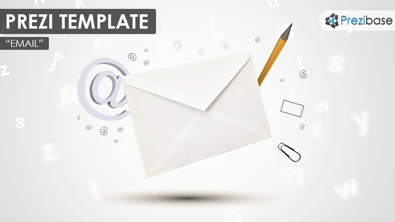 3d email envelope business letter prezi templates