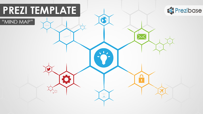 Mind map diagram chart brainstorm prezi template