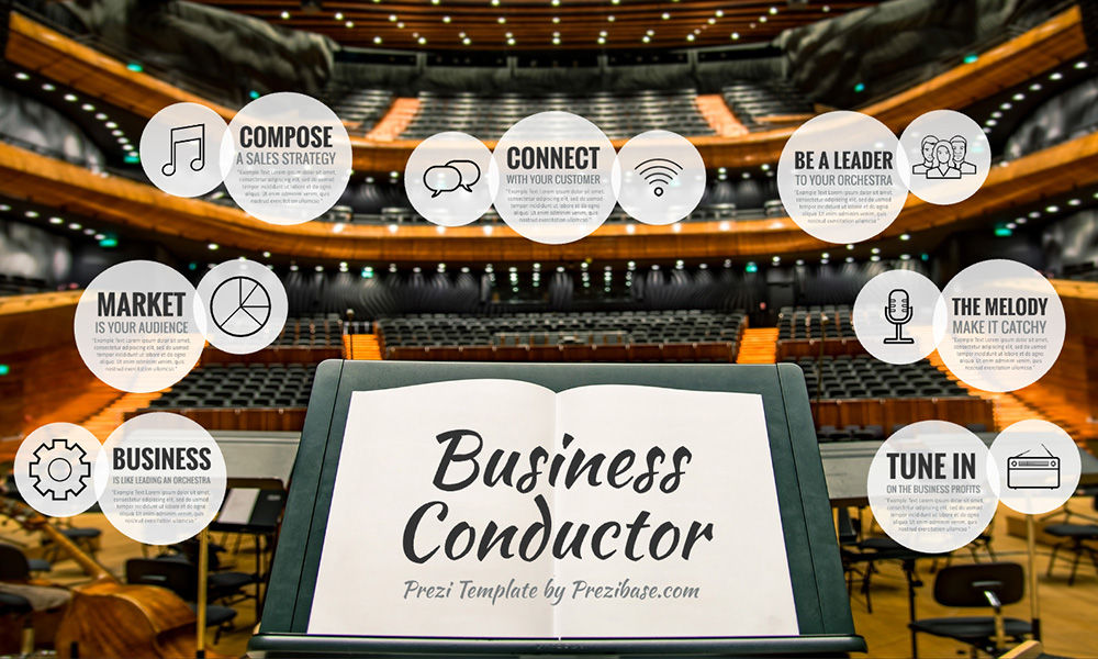 Business conductor prezi presentation template