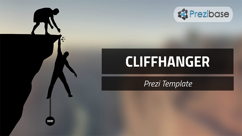 cliffhanger prezi template fall mountain