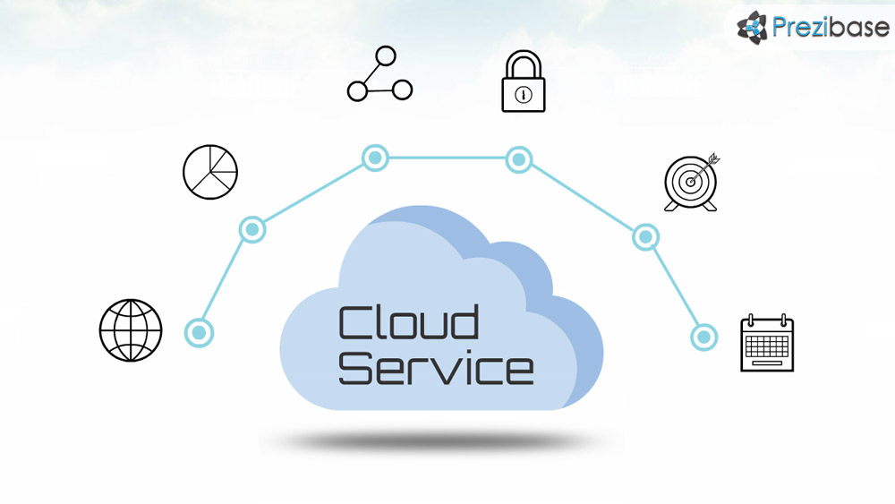 it technology cloud service prezi template