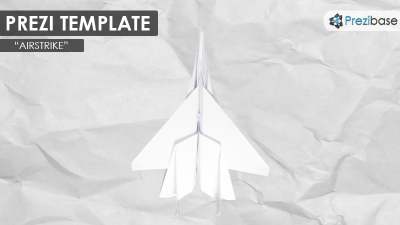 creative paper airplane sketch drawing prezi template