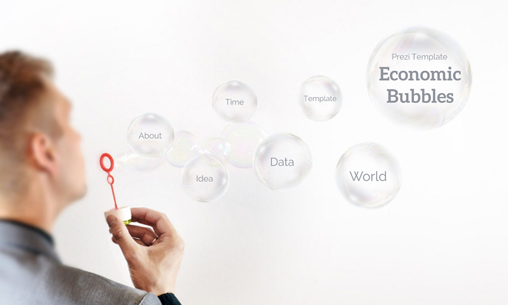 Economic Bubbles Prezi Next presentation template