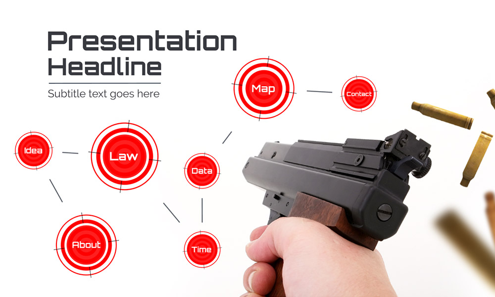 Gun control presentarion template for prezi
