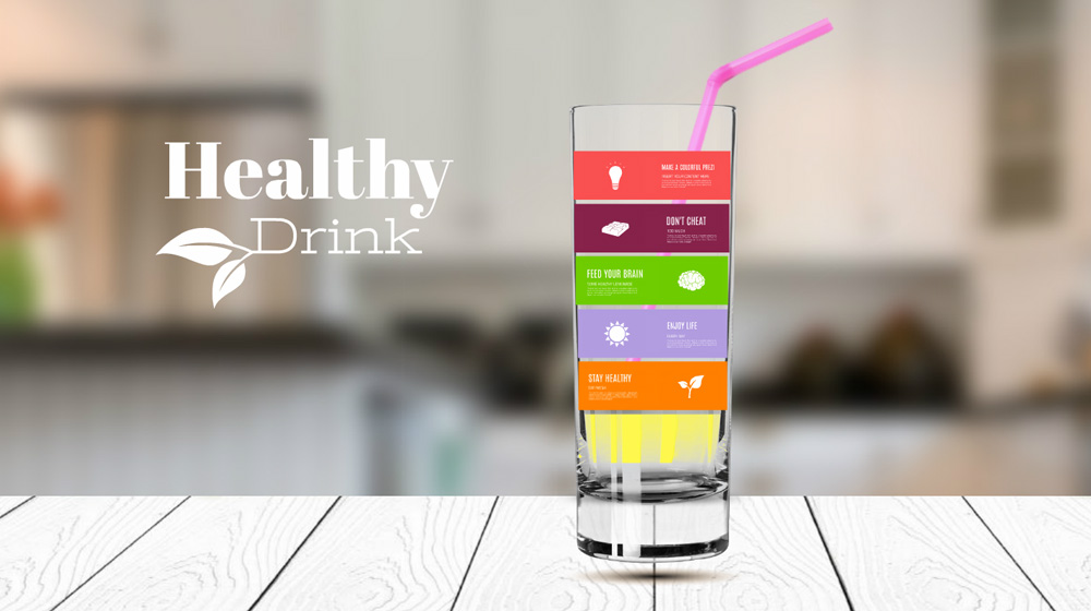 healthy drink juice smoothie prezi template for presentation diagram