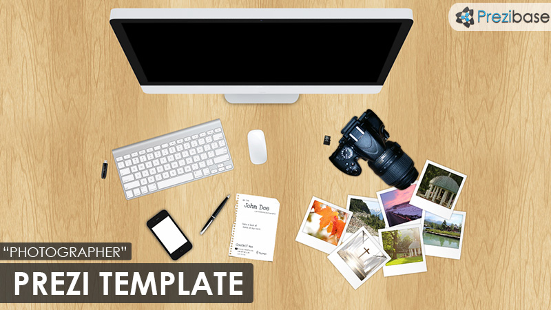 photographer prezi template work desk