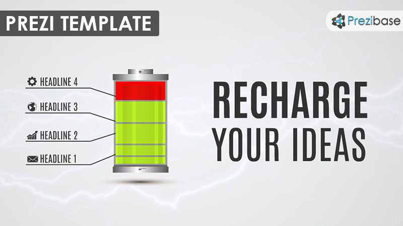 recharge ideas prezi template battery electricity