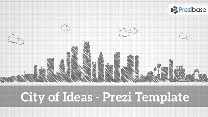 sketch city 3d city of ideas prezi template