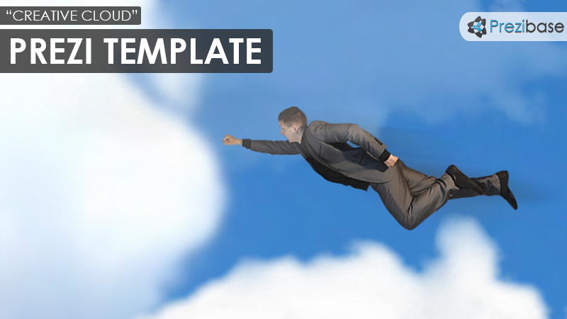 animated 3d flying business prezi template