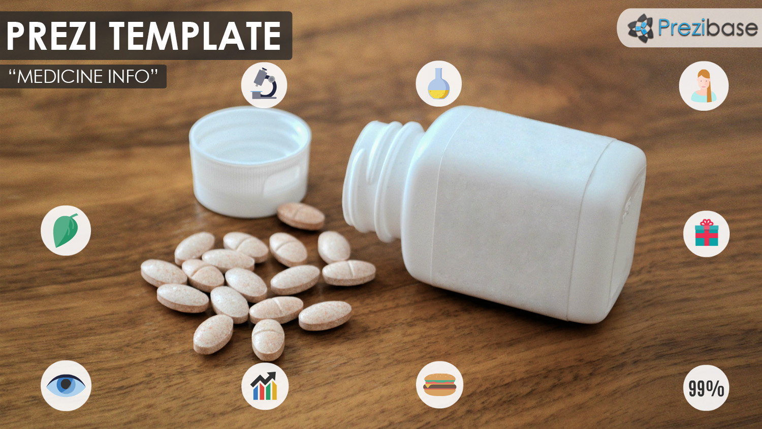 medicine or drug pharmacy and pills prezi template
