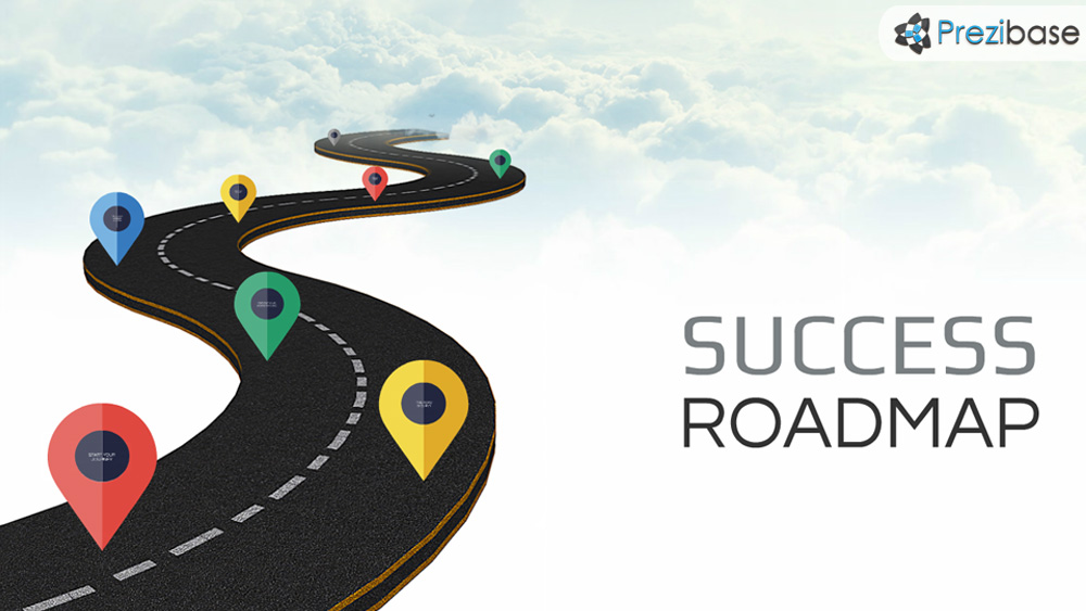 Success business timeline roadmap template