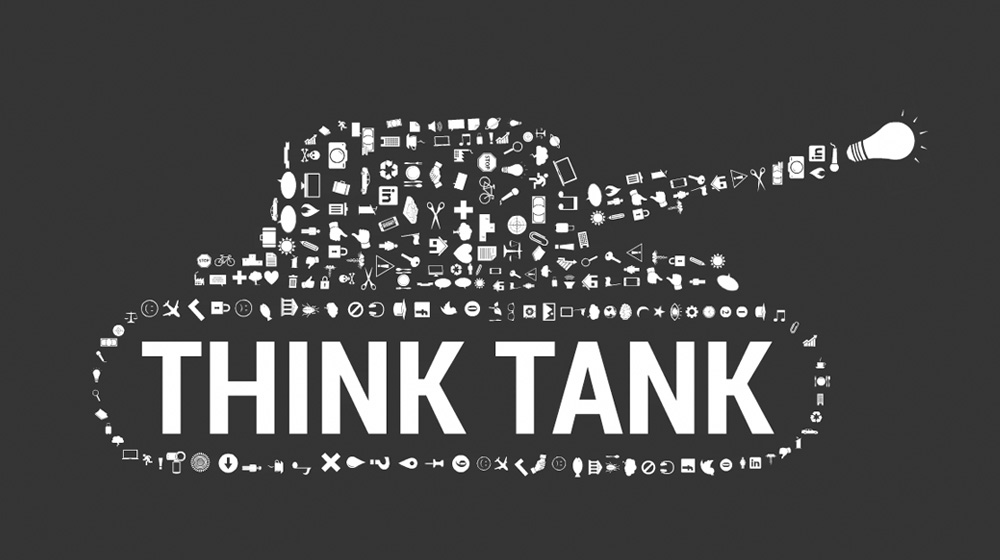 Think Tank war on ideas -  creative thinking Prezi template