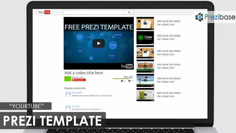 video marketing youtube prezi template