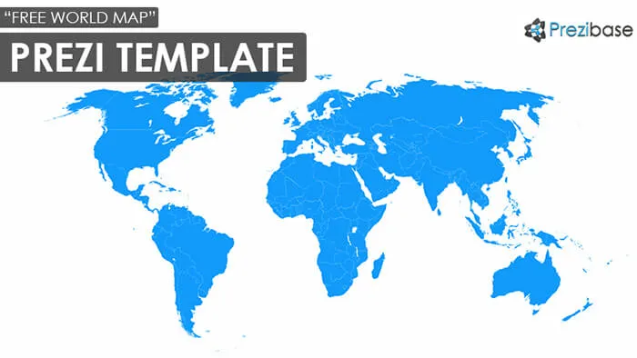 Free world map prezi template