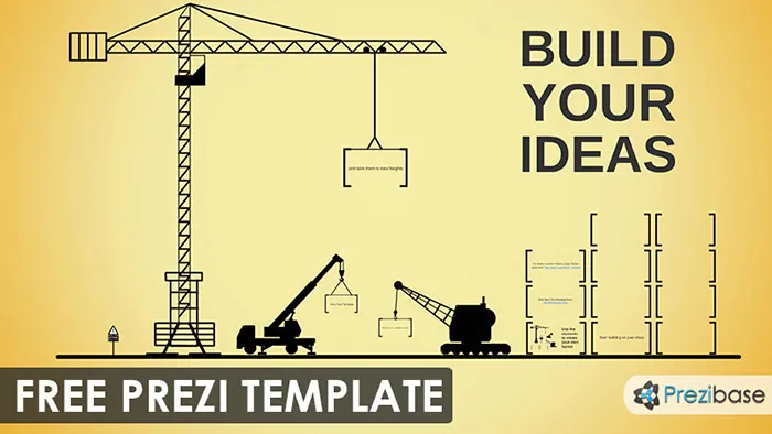 Free construction and building ideas prezi template