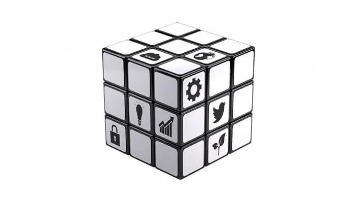 3d rubik's cube 3d free presentation template for prezi