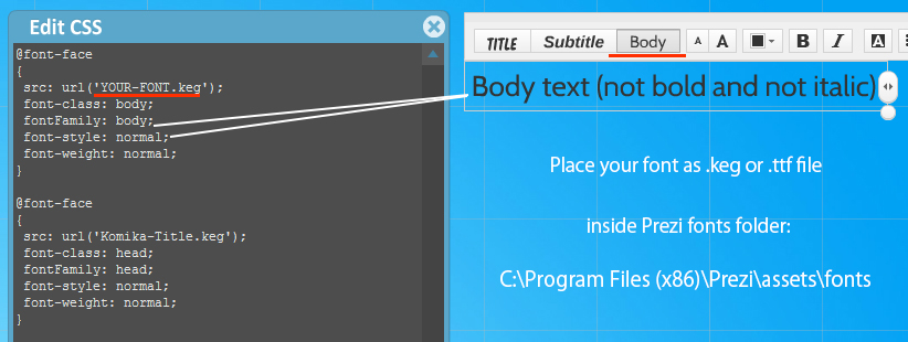 Update fonts in the entire presentation - Create - Prezi Community