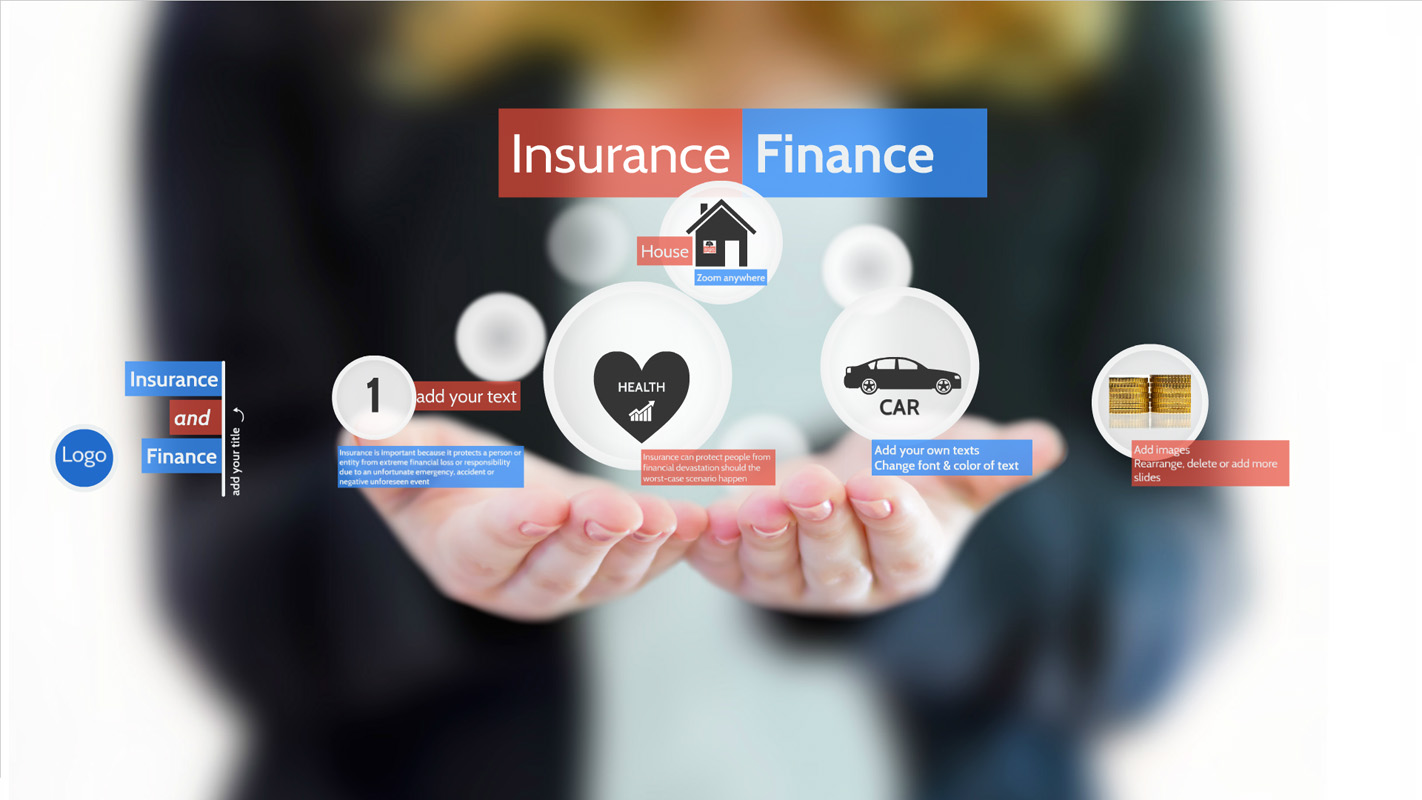Insurance and Finance Prezi template
