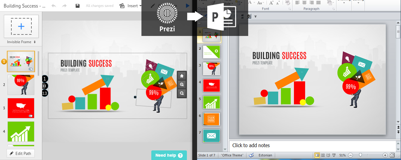 prezi export presentation