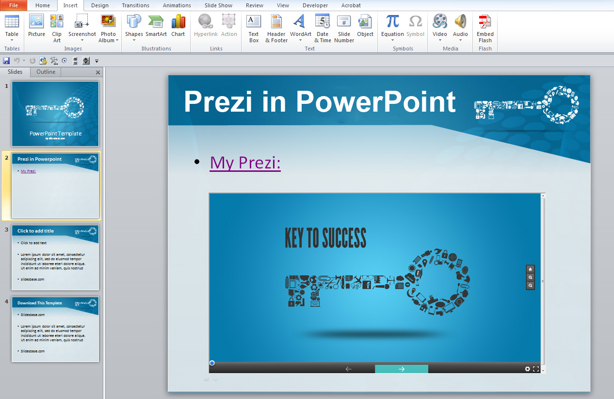 insert document into powerpoint