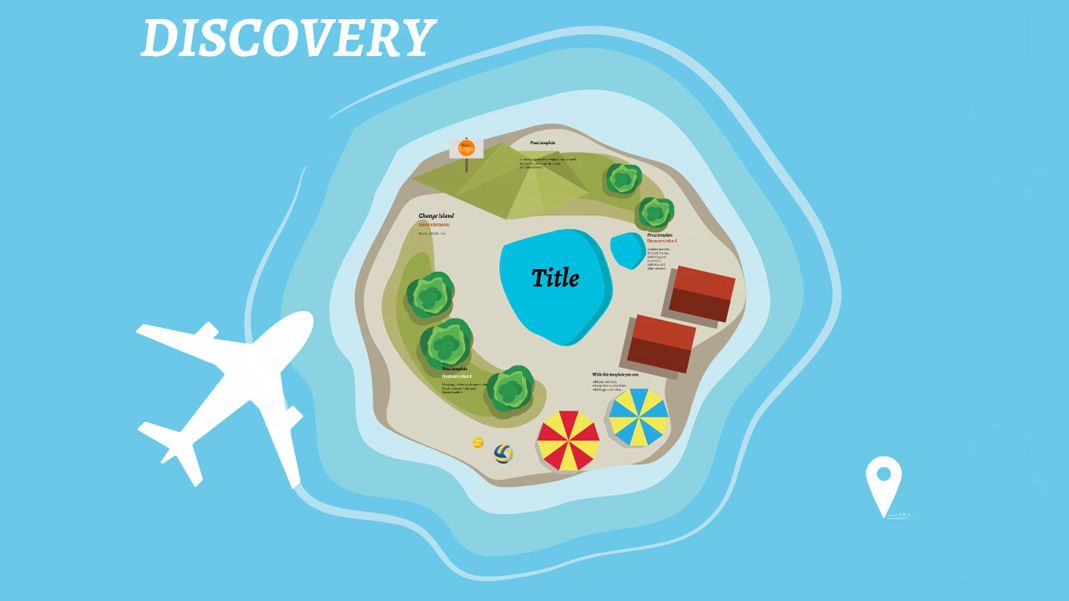 Discovery island Prezi template