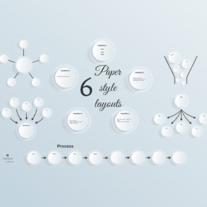 paper style layouts prezi template