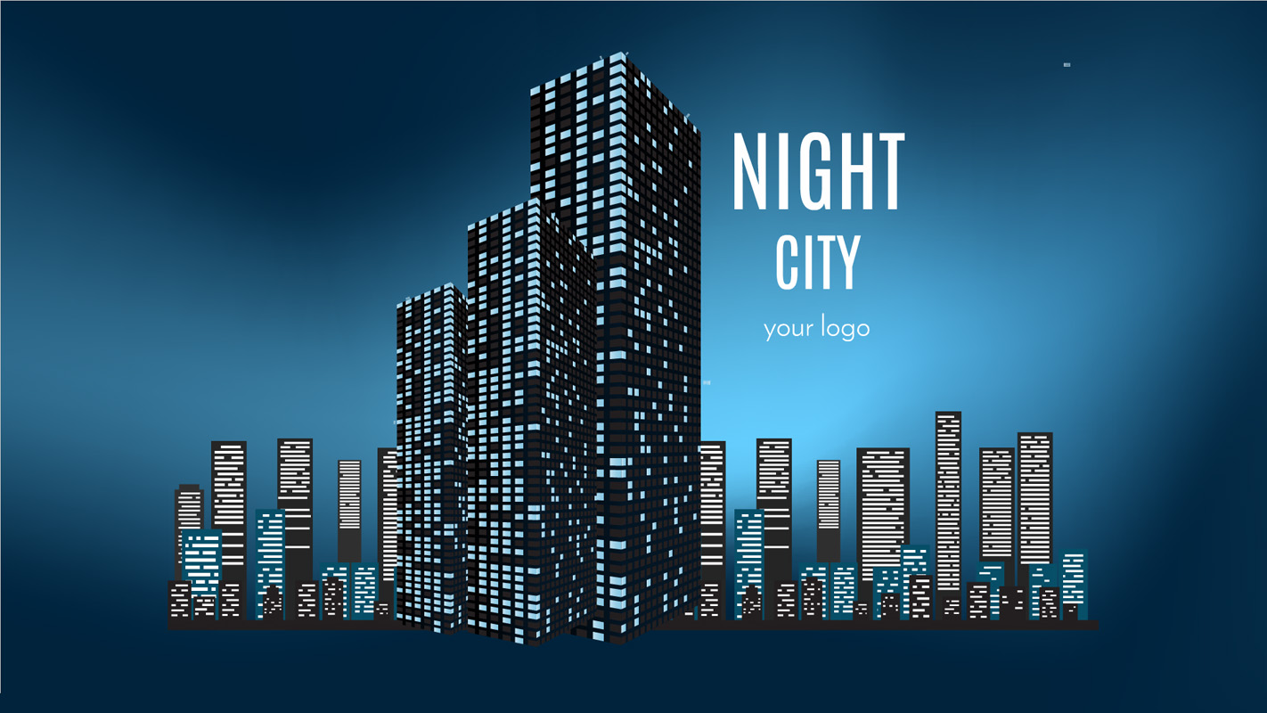 Night city Prezi template