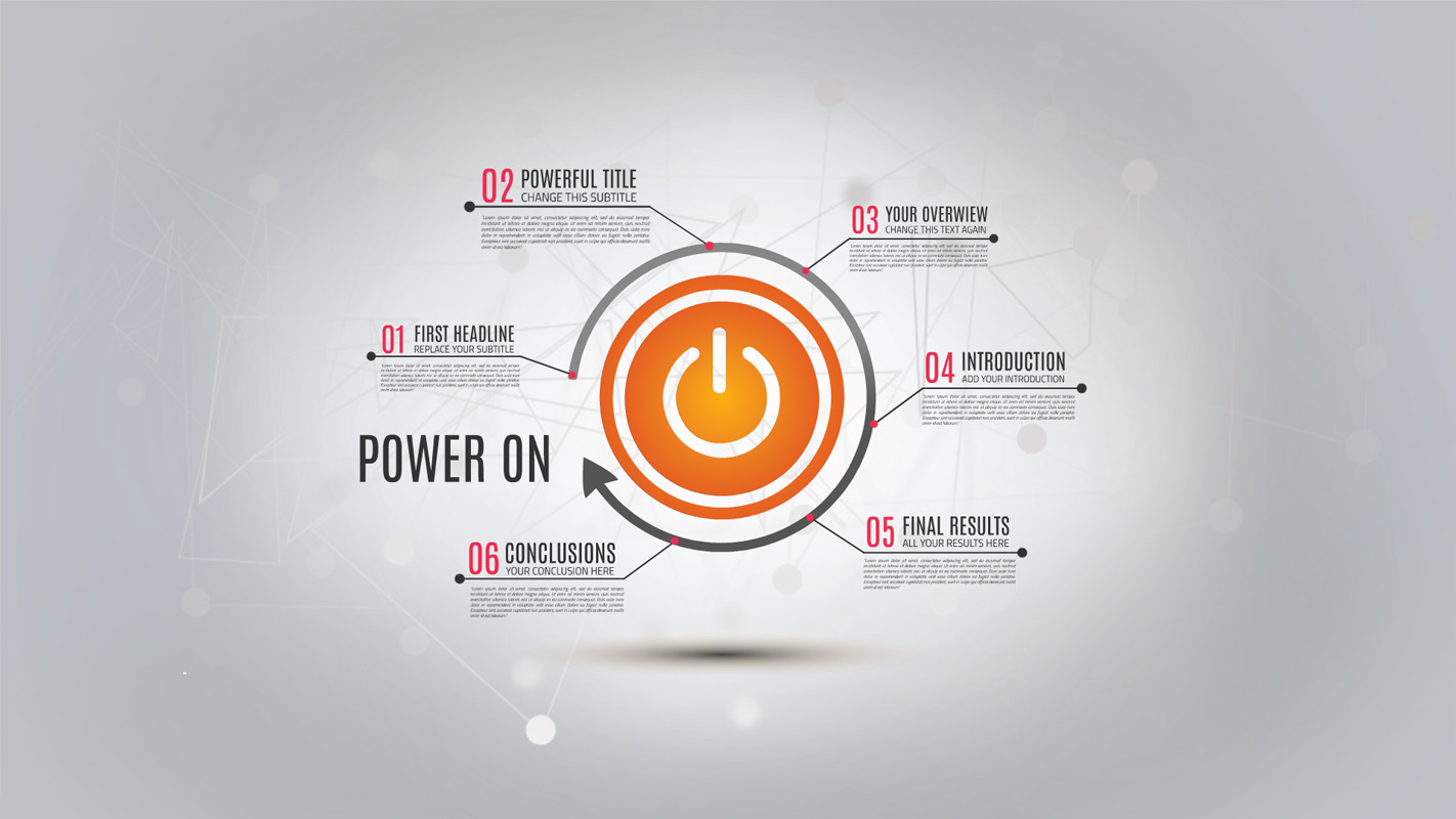 Power on Prezi template