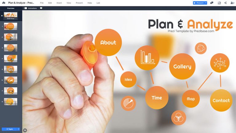 Plan Analyze Prezi Template Prezibase