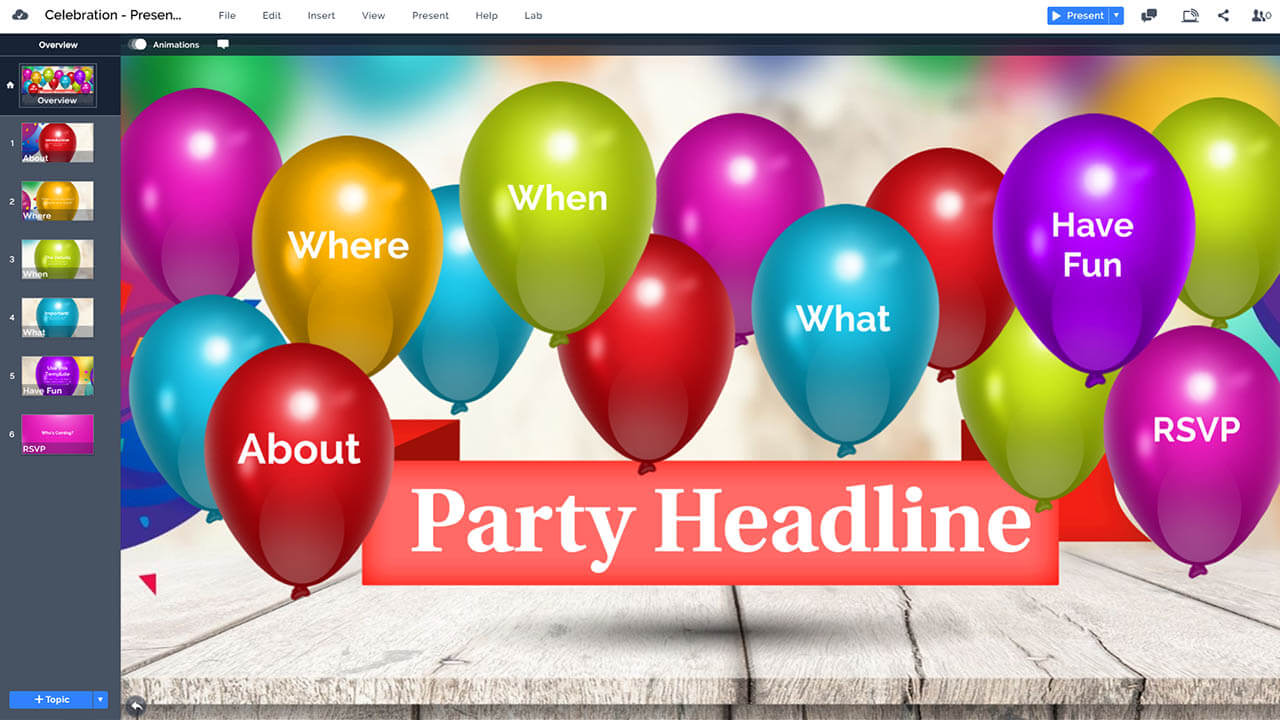celebration-birthday-party-balloons-stage-prezi-presentation-template