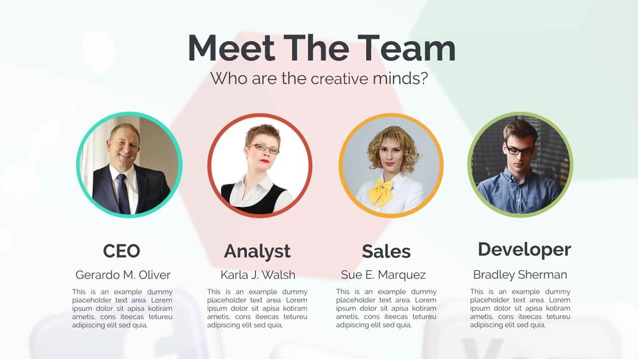 team multimedia presentation examples