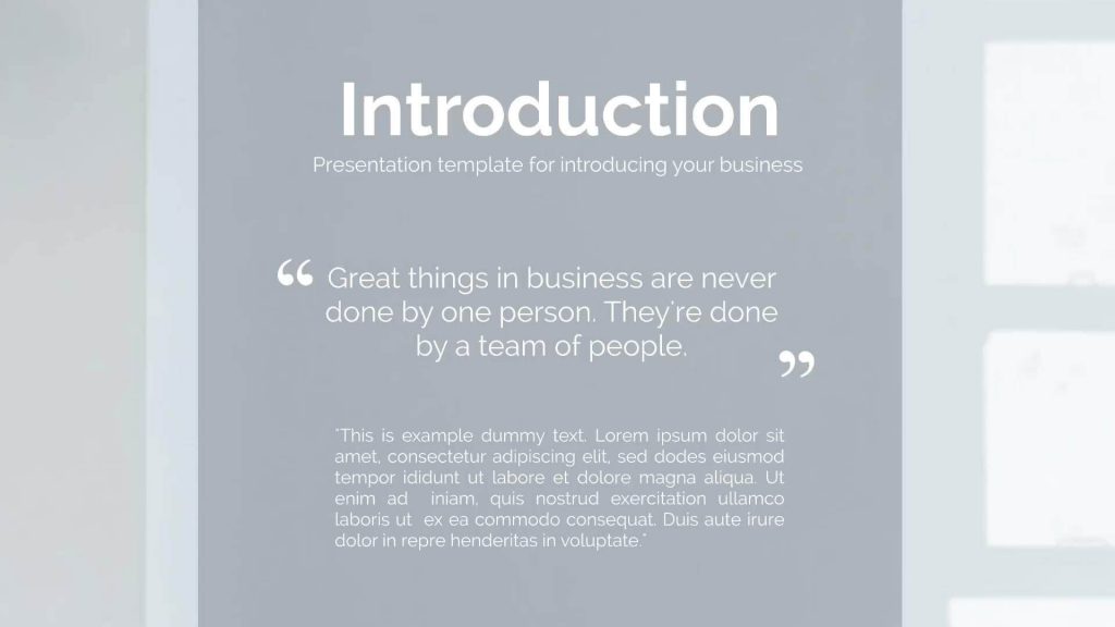 how to give introduction for presentation