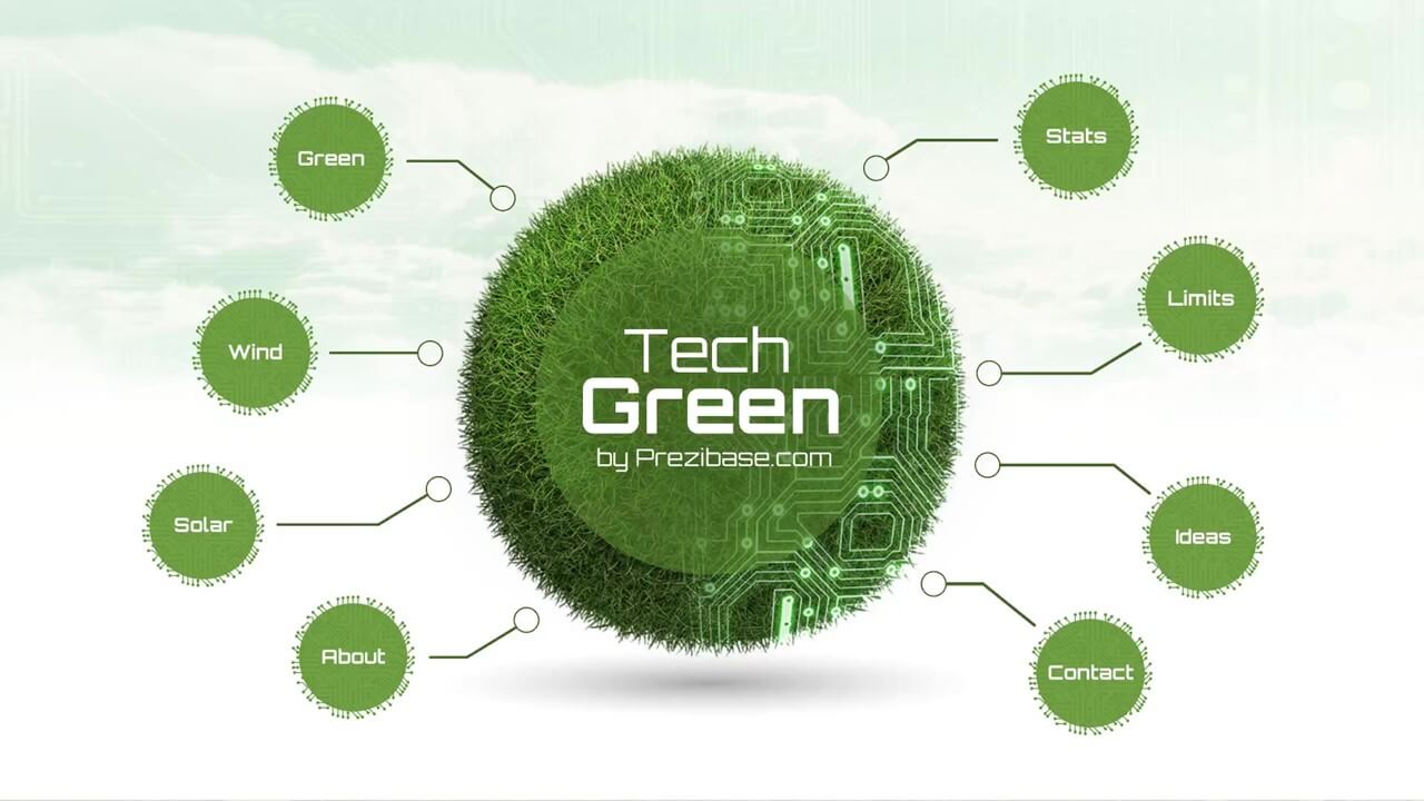 Green Technology Presentation Template Prezibase