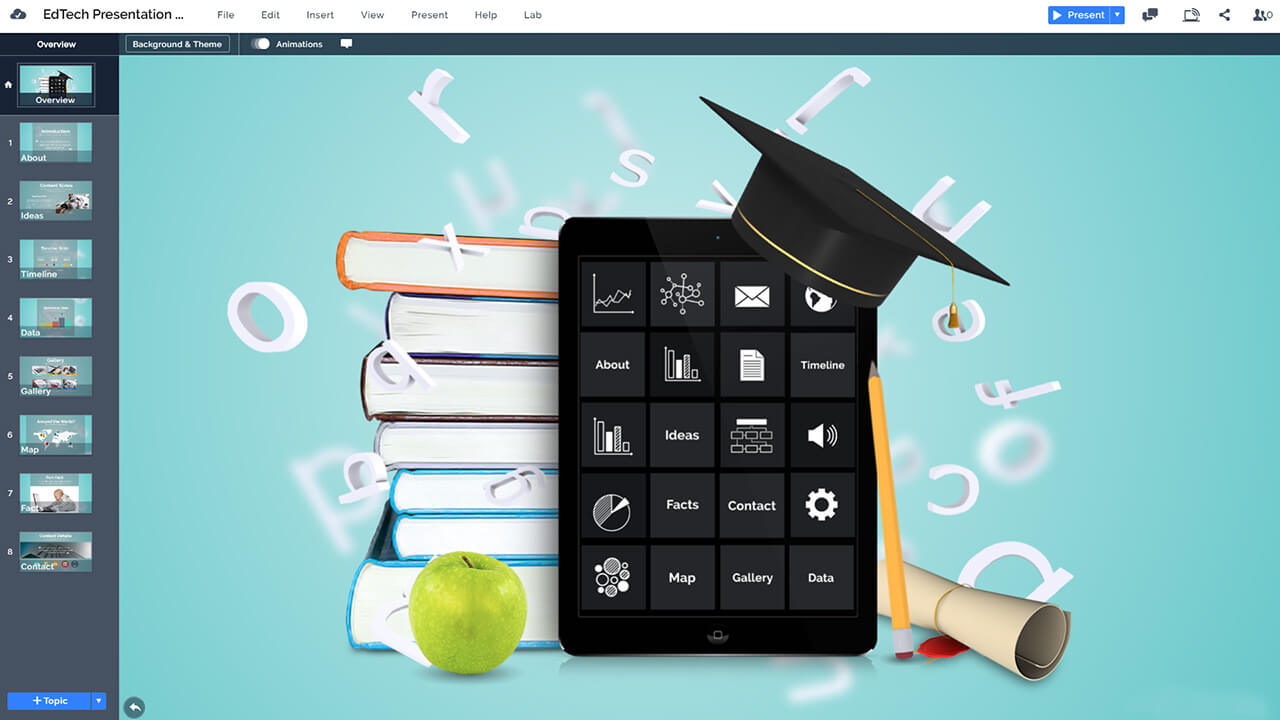 Educational Technology Presentation Prezi Template | Prezibase