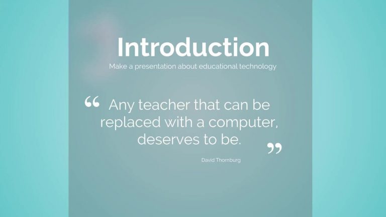 Education Technology Presentation Template | Prezibase