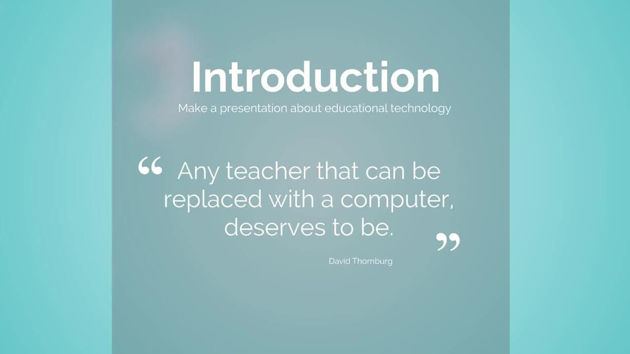 education technology presentation ideas