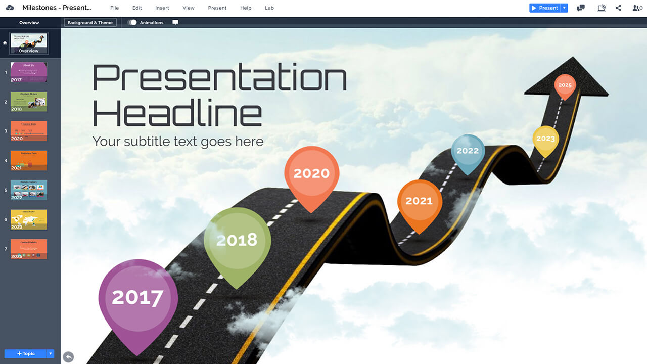 winding-curved-road-in-sky-milestones-timeline-presentation-template-prezi-and-powerpoint
