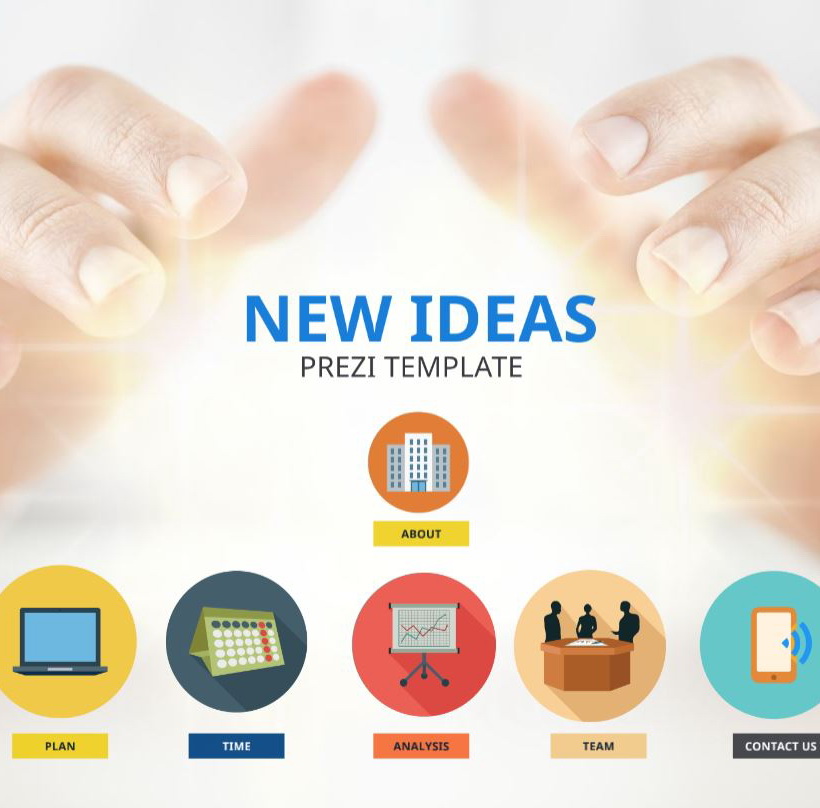 New Ideas Prezi Template | Prezibase