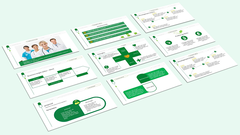 medical presentation mockup example