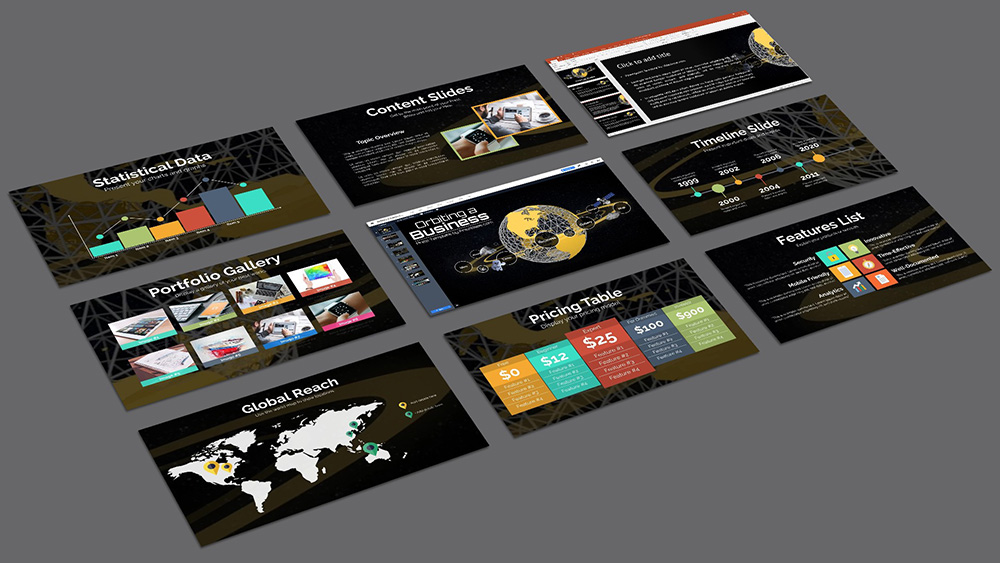 space themed prezi template