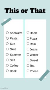 50 Stunning This or That Templates for Instagram Story
