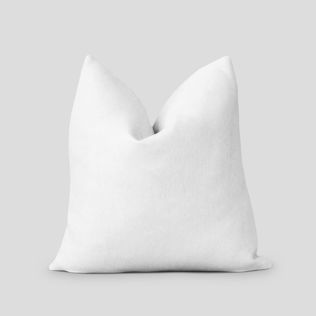 Wrinkled pillow on a light background.