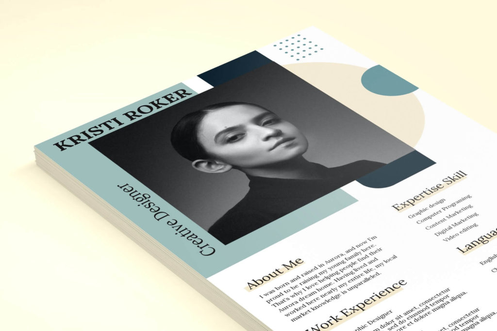 Custom Profile Template In Soft Colors - Mediamodifier