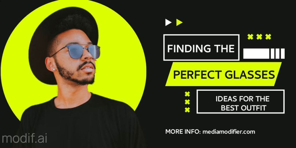 Create a blog cover in seconds with this template. This is a cool blog image design. Template with yellow and black colors. The model features a man with sunglasses.