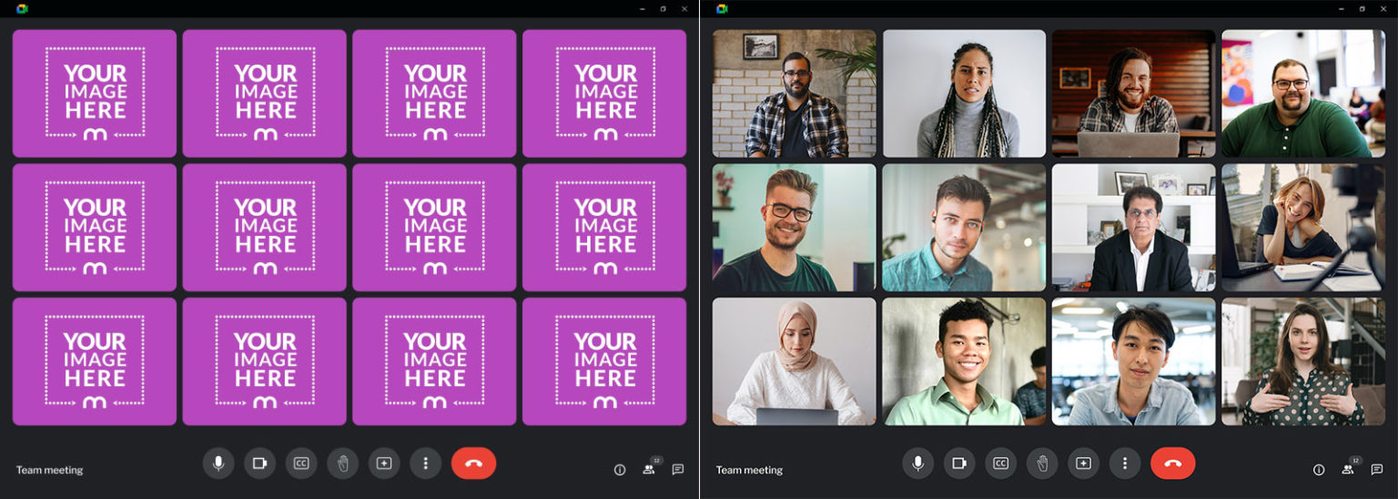 Video Meeting Mockup Generator [Google, Zoom, Skype & More]