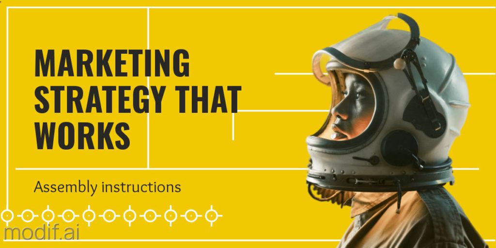 Design template for interesting marketing blog posts. This template features a man wearing a helmet on a yellow background.