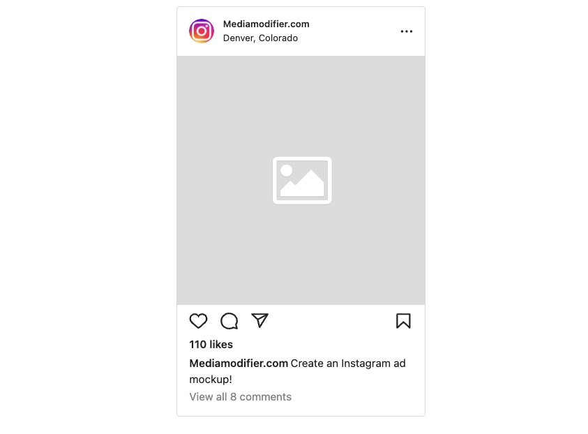 Instagram Profile Mockup (Mobile) - Mediamodifier