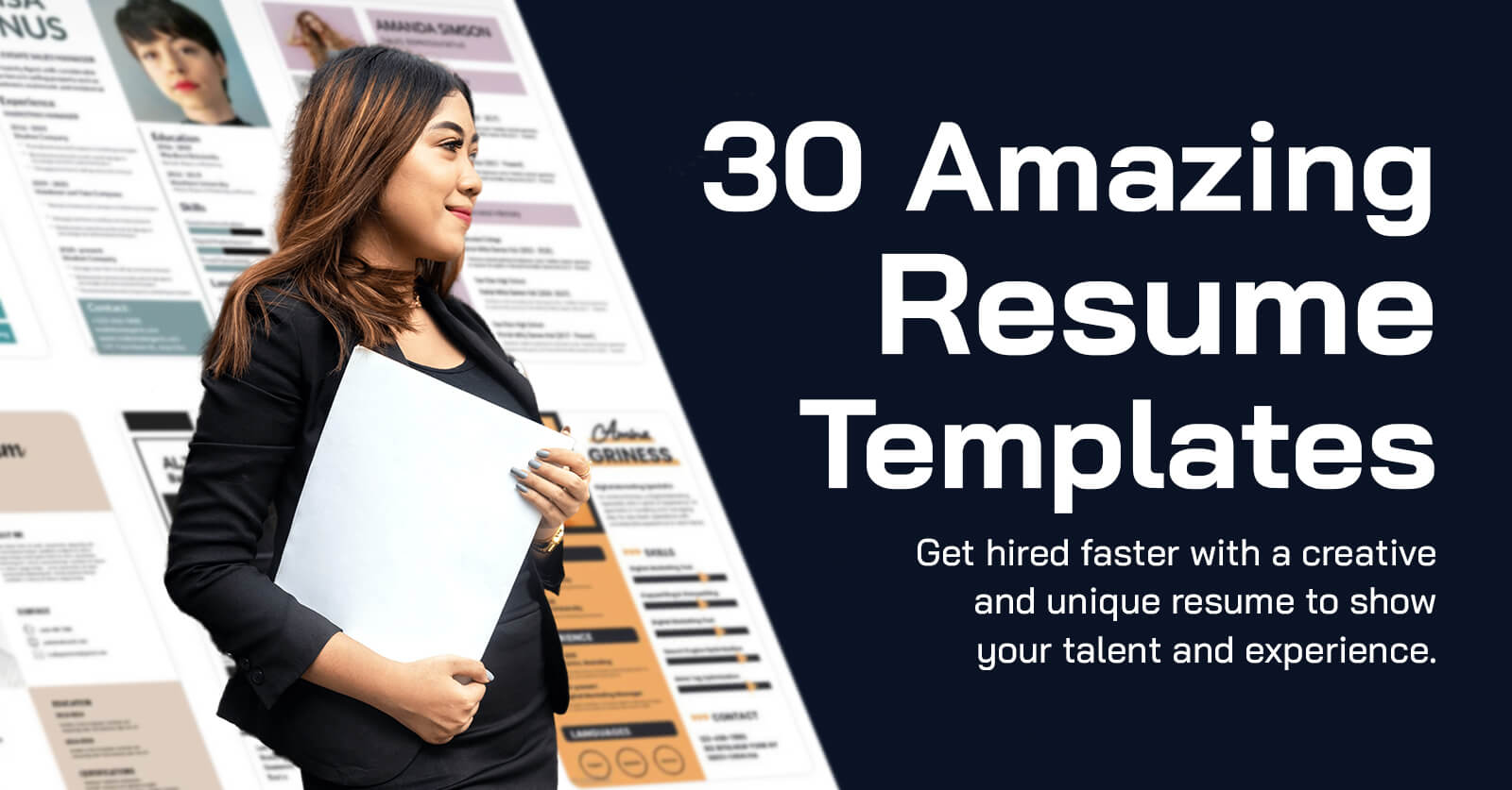 30 Amazing Resume Templates To Boost Your Career 0661