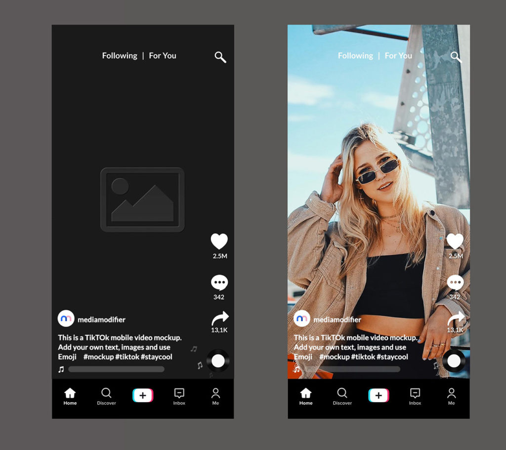 Free TikTok Profile Mockups