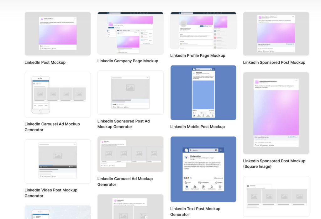 LinkedIn Carousel Ad Mockup Generator